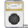 1827 Capped Bust Half Dollar PGA MS62