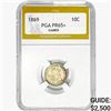 Image 1 : 1869 Seated Liberty Dime PGA PR65+ CAMEO