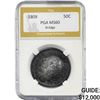 Image 1 : 1809 Capped Bust Half Dollar PGA MS60 III EDGE