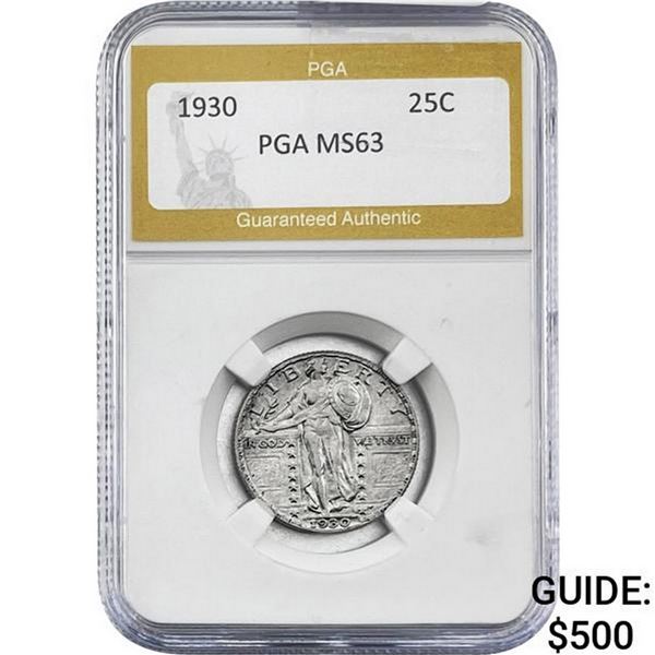 1930 Standing Liberty Quarter PGA MS63