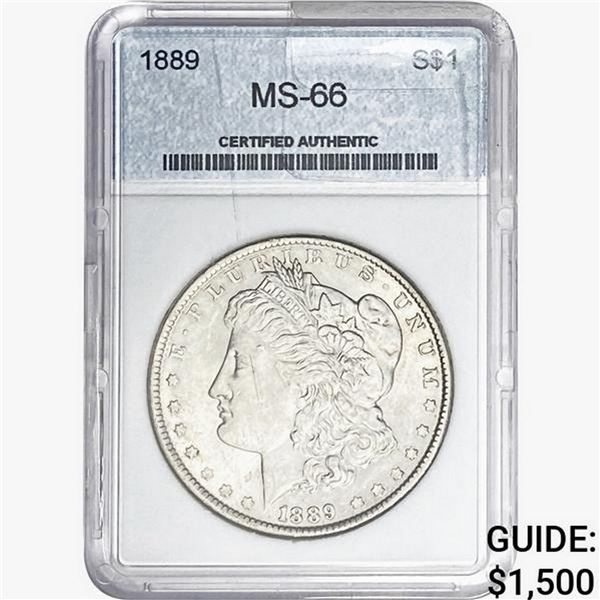 1889 Morgan Silver Dollar GCGS MS66