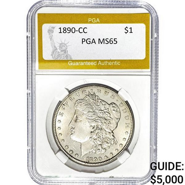 1890-CC Morgan Dollar PGA MS65