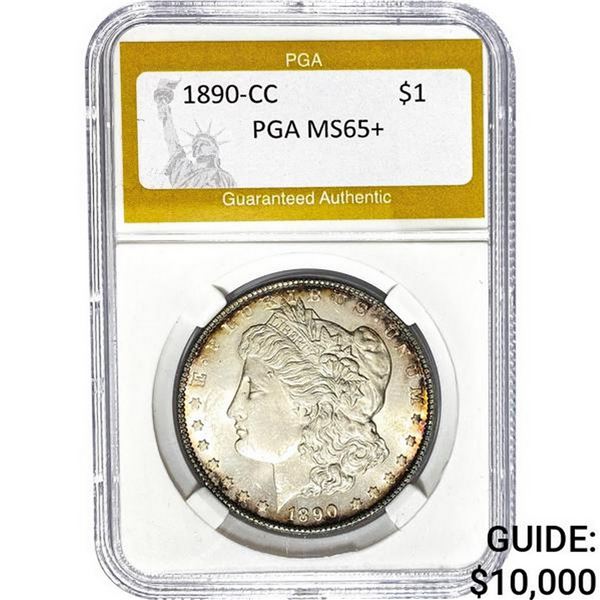 1890-CC Morgan Dollar PGA MS65+