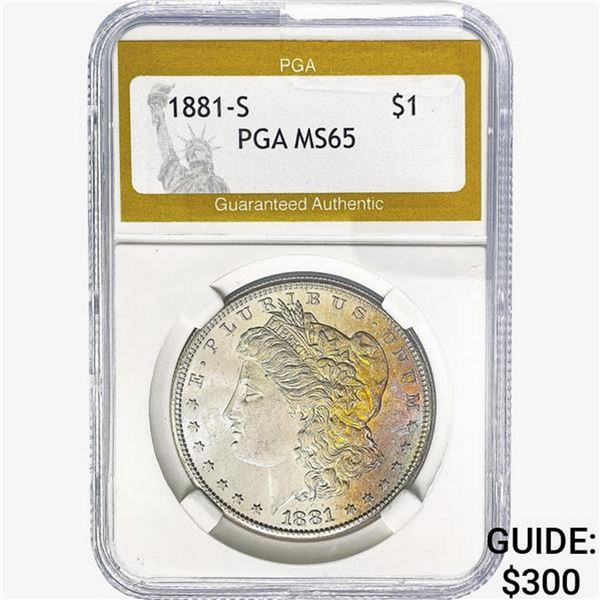 1881-S Morgan Silver Dollar PGA MS64