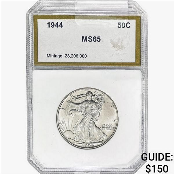 1944 Walking Liberty Half Dollar PCI MS65