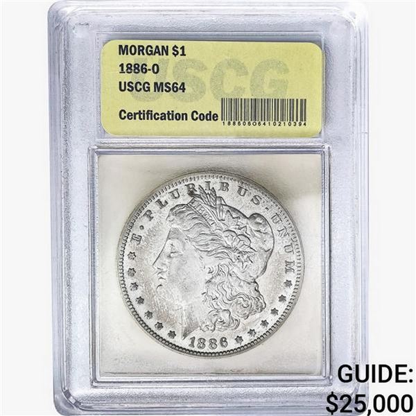 1886-O Morgan Silver Dollar USCG MS64