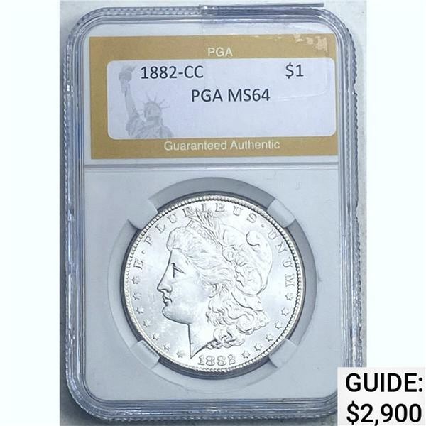 1882-CC Morgan Dollar PGA MS64