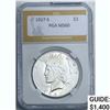 Image 1 : 1927-S Peace Dollar PGA MS60