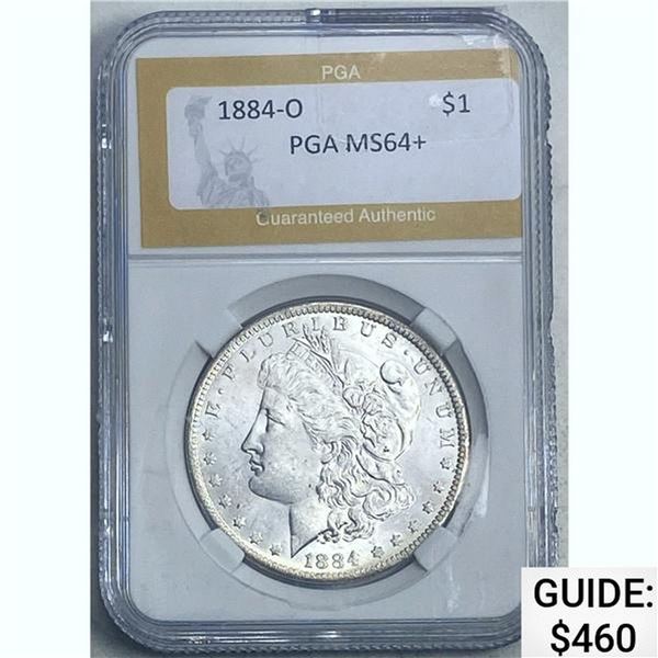 1884-O Morgan Dollar PGA MS64+ SILVER