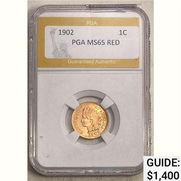 1902 1C Indian Head PGA MS65 RED
