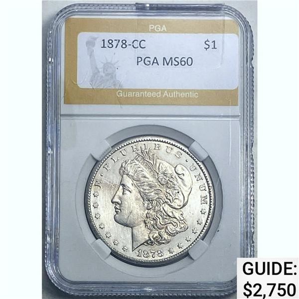 1878-CC Morgan Dollar PGA MS60