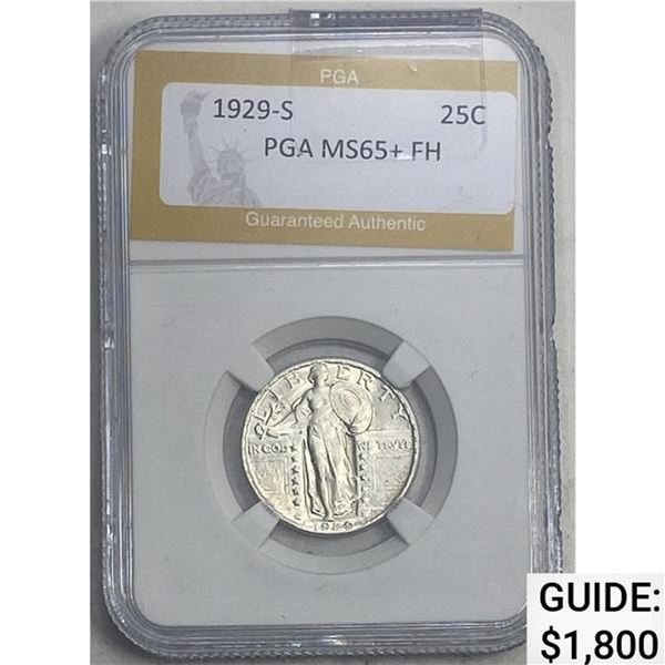 1929-S Standing Liberty Quarter PGA MS65+ FH