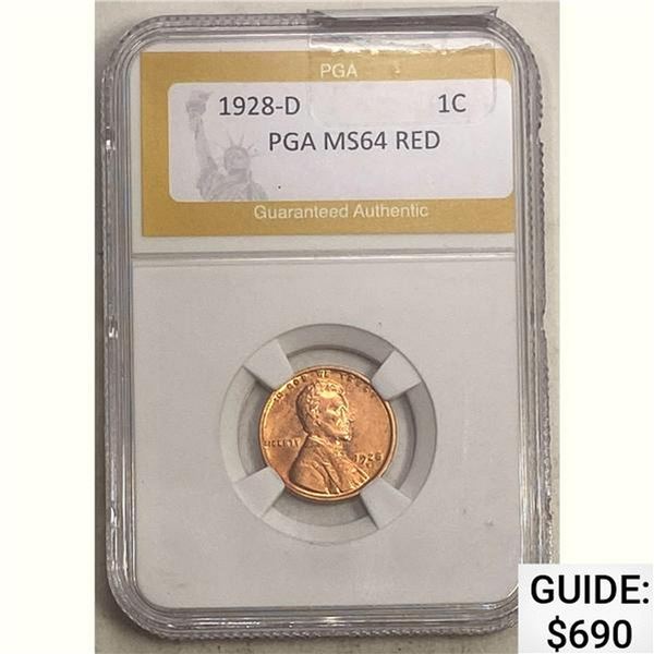1928-D 1C PGA MS64 RED