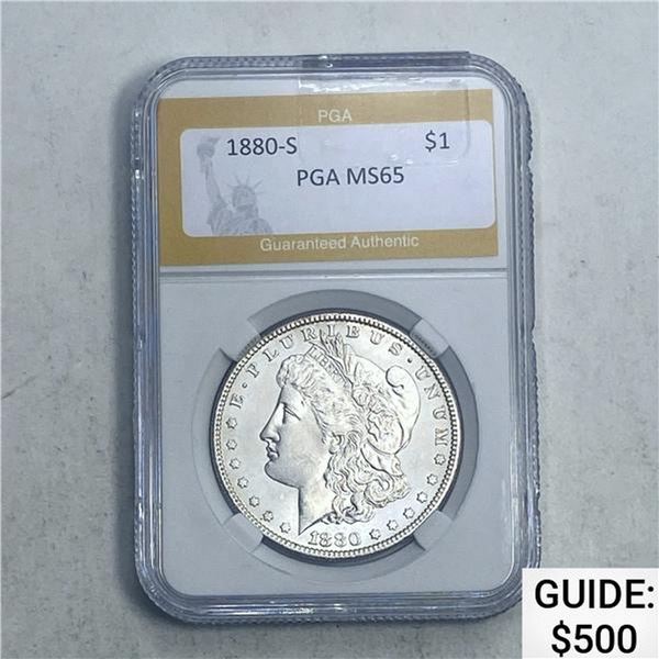 1880-S Morgan Dollar PGA MS65