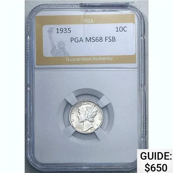 1935 10C PGA MS68 FSB