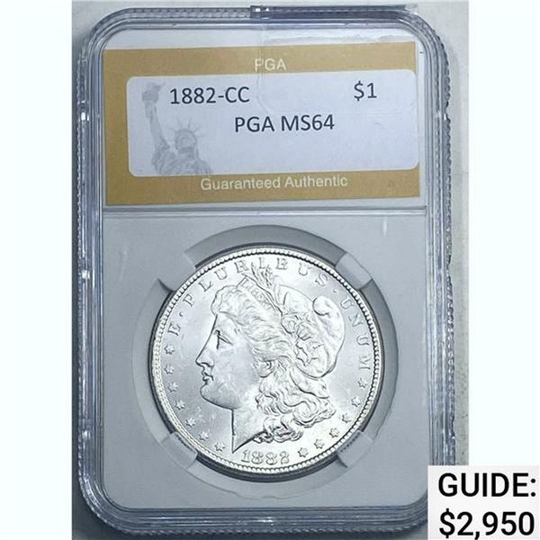 1882-CC Morgan Dollar PGA MS64