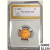 Image 1 : 1864 1C Indian Head PGA MS64 RED