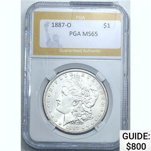 1887-O Morgan Dollar PGA MS65