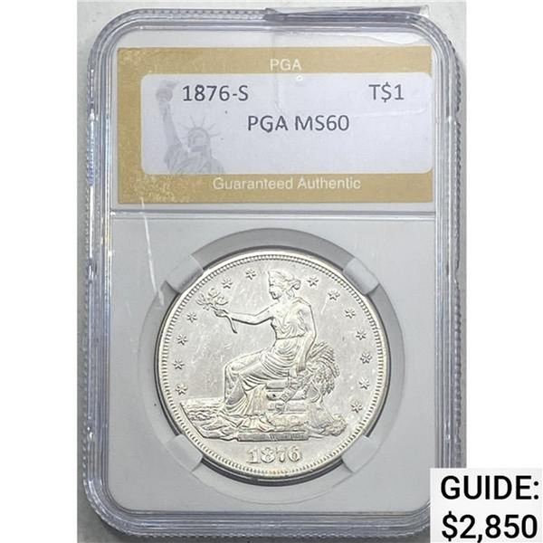 1876-S Trade Dollar PGA MS60