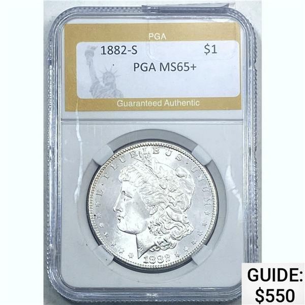 1882-S Morgan Dollar PGA MS65+