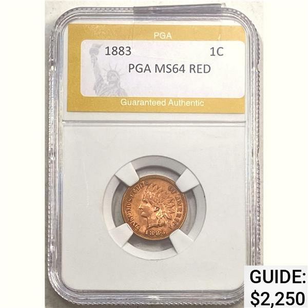 1883 1C PGA MS64 RED