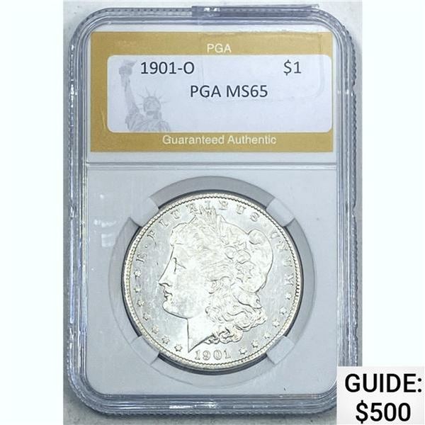 1901-O Morgan Dollar PGA MS65