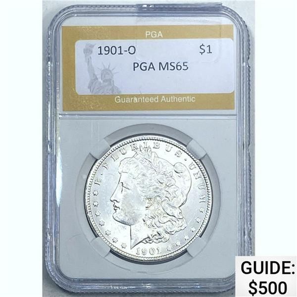 1901-O Morgan Dollar PGA MS65 SILVER