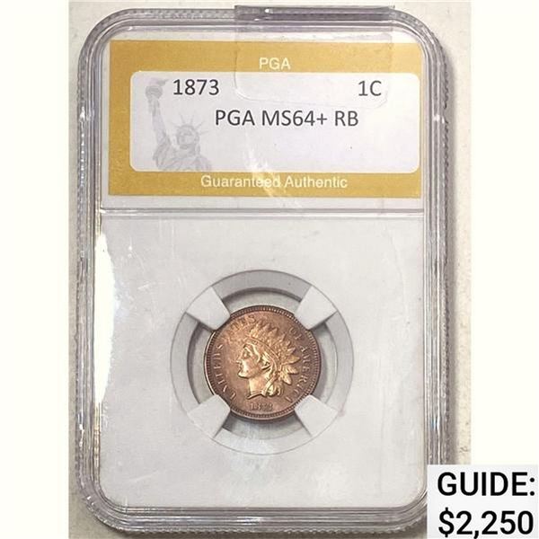 1873 1C PGA MS64+ RB