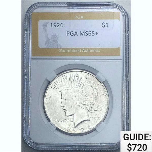 1926 Peace Dollar PGA MS65+