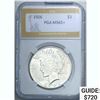 Image 1 : 1926 Peace Dollar PGA MS65+