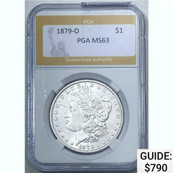 1879-O Morgan Dollar PGA MS63 SILVER