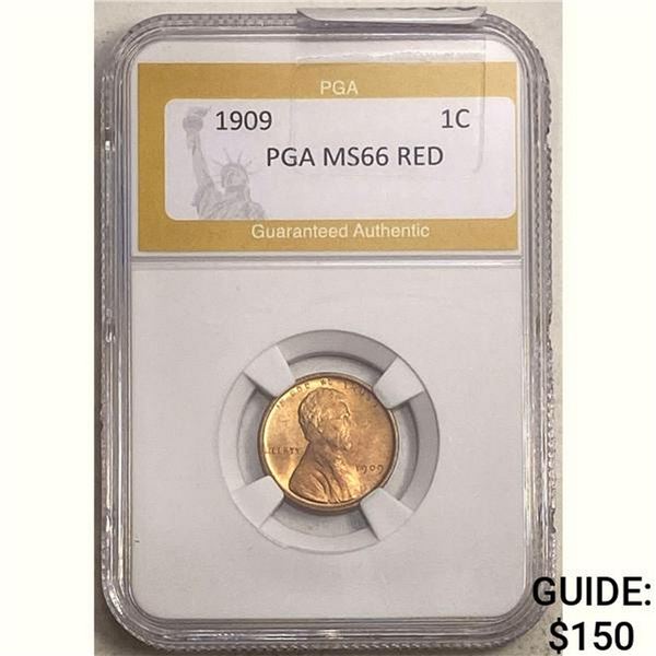 1909 1C PGA MS66 RED