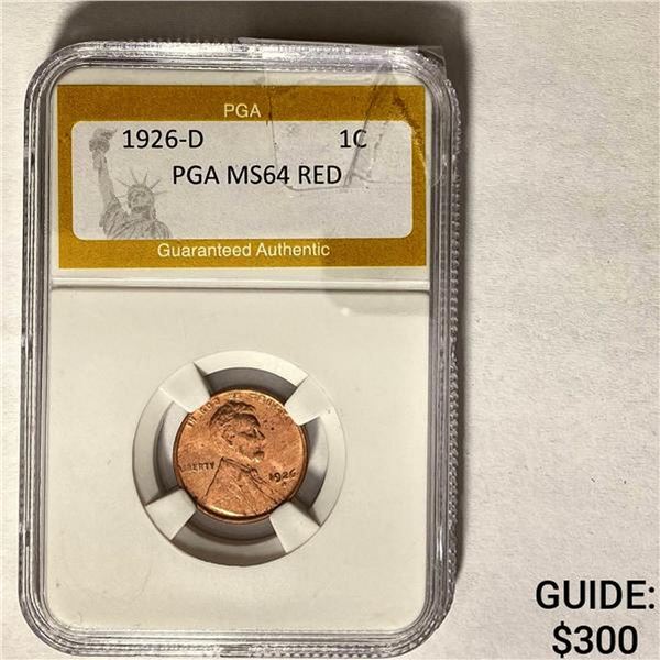 1926-D 1C PGA MS64 RED