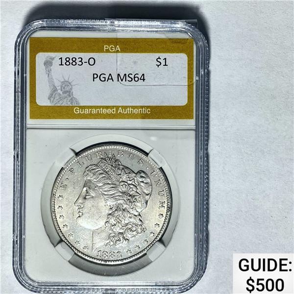 1883-O Morgan Dollar PGA MS64