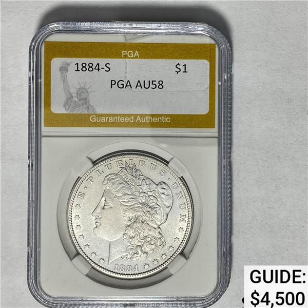 1884-S Morgan Dollar PGA AU58
