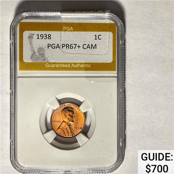 1938 1C PGA PR67+ CAM