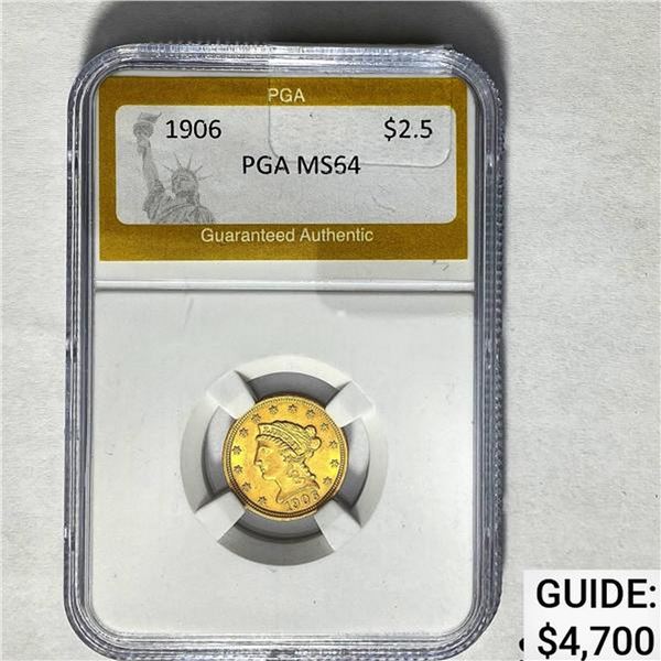 1906 $2.5 Gold Liberty PGA MS54