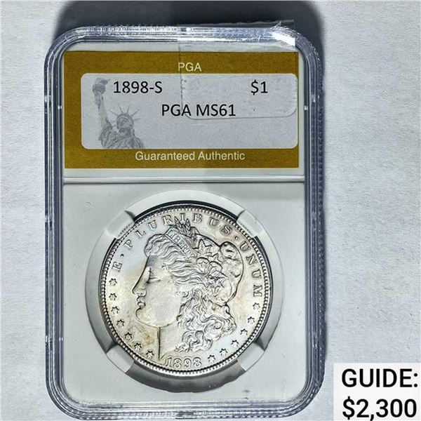 1898-S Morgan Dollar PGA MS61