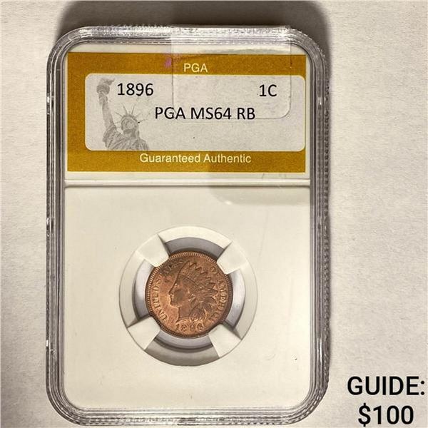 1896 1C PGA MS64 RB