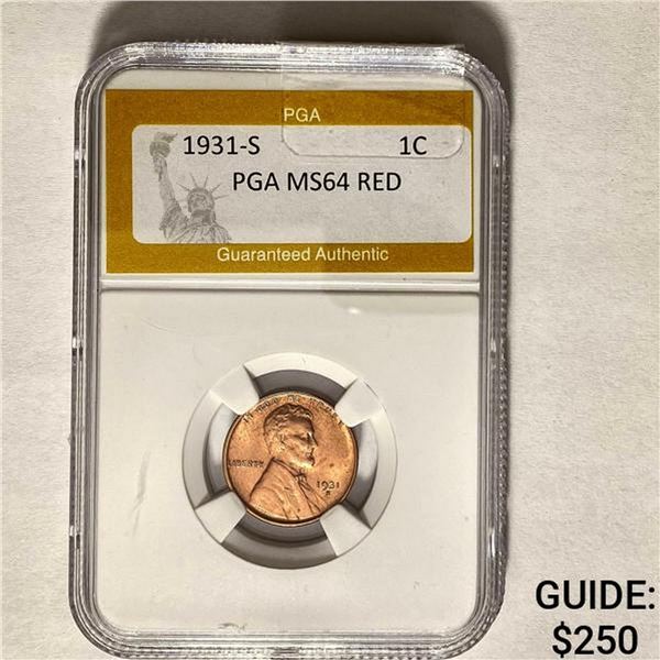 1931-S 1C PGA MS64 RED