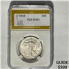 1943 Walking Liberty Half Dollar PGA MS65