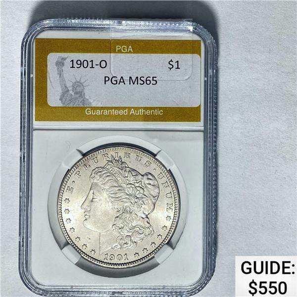 1901-O Morgan Dollar PGA MS65