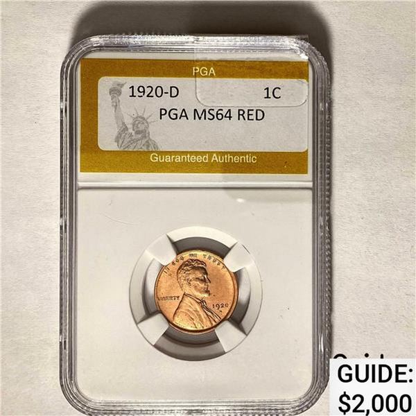 1920-D 1C PGA MS64 RED