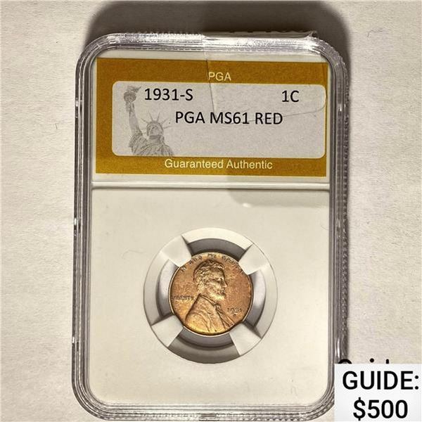 1931-S 1C PGA MS61 RED