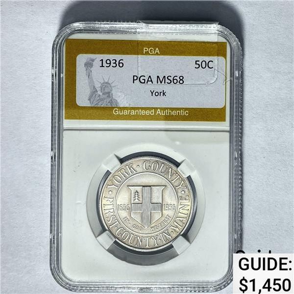 1936 York 50C PGA MS68