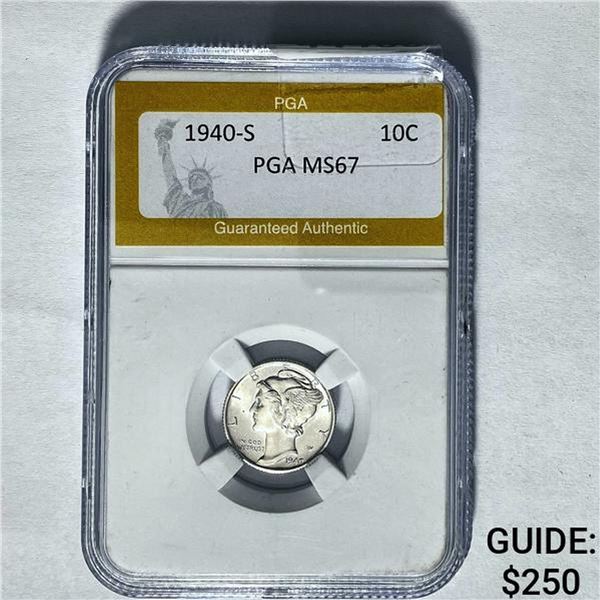 1940-S 10C PGA MS67