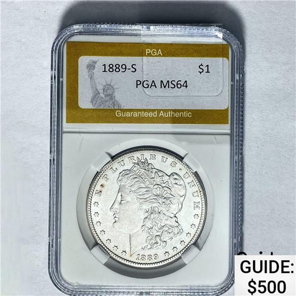1889-S Morgan Dollar PGA MS64