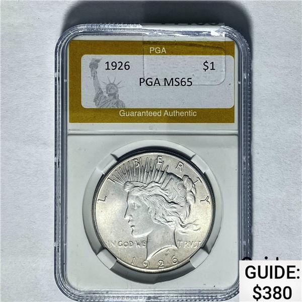 1926 Peace Dollar PGA MS65