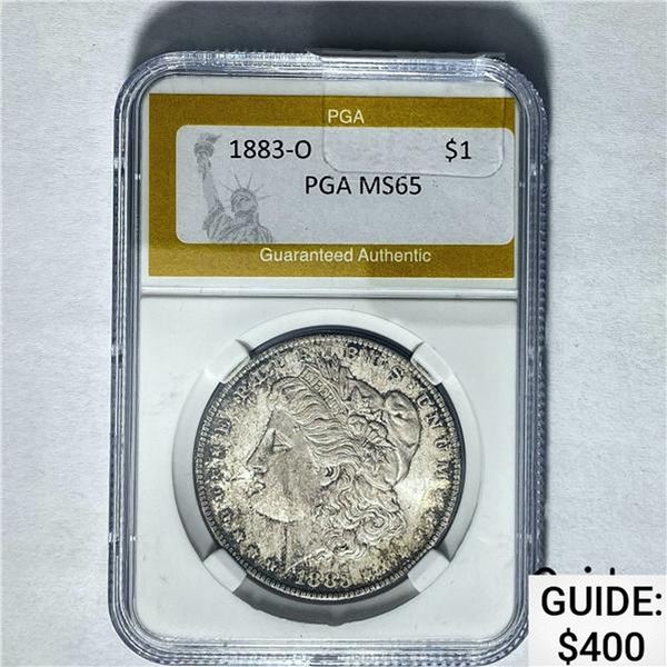 1883-O Morgan Dollar PGA MS65