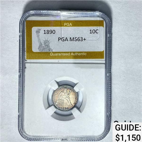 1890 10C PGA MS63+
